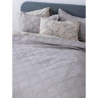 Κουβερλί Σετ Ημίδιπλο 180x240 Palamaiki Ifigeneia Silver