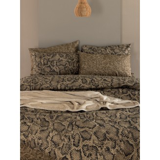 Σεντόνια Σετ Μονά Με Λάστιχο 110x200+30 Palamaiki Φανέλα Flannel Beauty FB0243