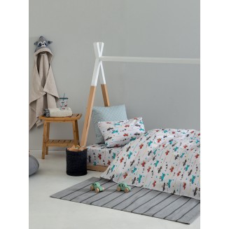 Σεντόνια Σετ Μονά 170x260 Palamaiki My Kingdom MK764