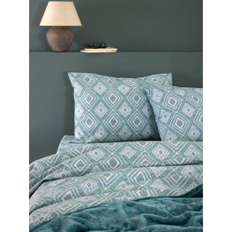 Παπλωματοθήκη Σετ Υπέρδιπλη 240x250 Φανέλα Palamaiki Flannel Beauty FB0239