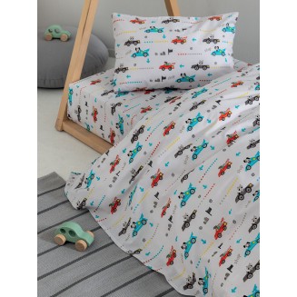 Σεντόνια Σετ Κούνιας 70x140+15 Με Λάστιχο Palamaiki My Kingdom MK764