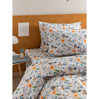 Σεντόνια Σετ Κούνιας 75x140+15 Με Λάστιχο Palamaiki My Kingdom MK770