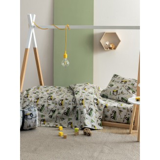 Σεντόνια Σετ Κούνιας 75x140+15 Με Λάστιχο Palamaiki My Kingdom MK775