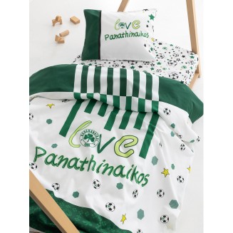 Σεντόνια Σετ Κούνιας 70x140+15 Με Λάστιχο Panathinaikos F.C. Palamaiki FC11
