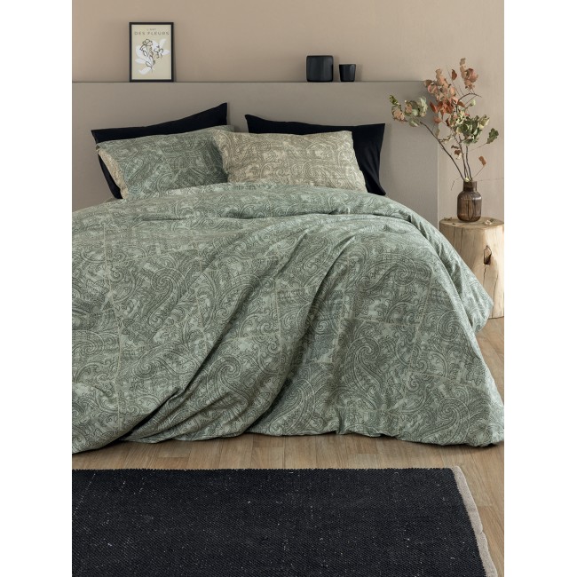 Σετ Σεντόνια Υπέρδιπλα Flannel Beauty 240x265 FB0241 Με Λάστιχο