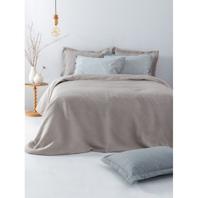 Ζεύγος Μαξιλαροθήκες Matelasse Oxford  50X70 ZOE GREY