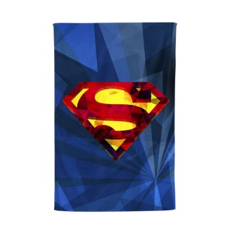 Βαμβακερή Βελουτέ Παιδική Πετσέτα Θαλάσσης Superman Logo Warner Bros Pennie 70x130 Μπλέ