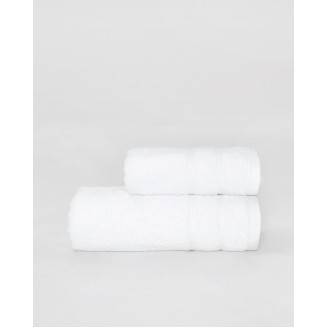 Πετσέτα Προσώπου 50x90 Pennie Βαμβακερή Λευκή Με Ανάγλυφες Ρίγες 620gsm Dixon