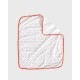 Βρεφική Βαμβακερή Κουβέρτα Λίκνου με Γκρι Σύννεφα Baby Hug 90x70cm.  Λίκνου (90x70cm) Άσπρο