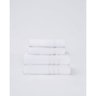 Πετσέτα Προσώπου 50x90 Pennie Λευκή Βαμβακερή Ξενοδοχειακή 620gsm Valentino Άσπρο