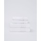 Λευκή Βαμβακερή Ξενοδοχειακή Πετσέτα  620gsm Valentino Προσώπου | 50x90cm Άσπρο