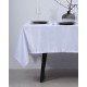 Μονόχρωμο τραπεζομάντηλο Ariel 4 ατόμων (110x110cm) Άσπρο