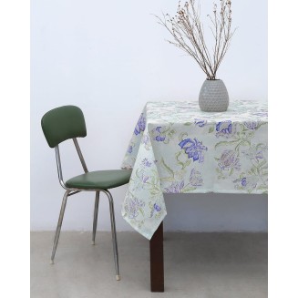 Ροτόντα Τραπεζομάντηλο Με Λουλούδια Bolonia Pennie R130 Μπλέ
