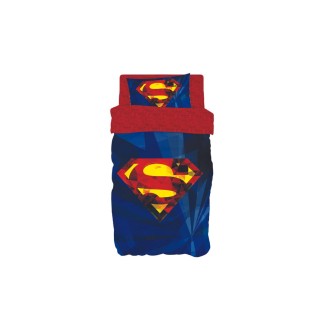 Παπλωματοθήκη Σετ Μονή 165x250 Pennie Warner Bros Superman Logo