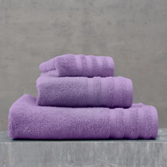 Πετσέτα Προσώπου 50x90 Rythmos Lagoon  Μοβ