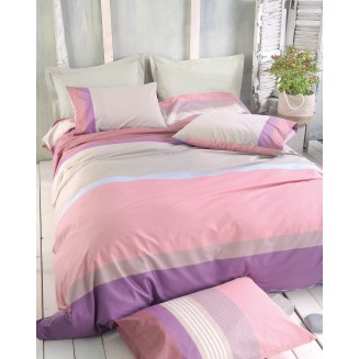 Σεντόνια Σετ Γίγας 260x280 Rythmos Next Savoy Ρόζ