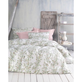 Σεντόνια Σετ Υπέρδιπλα Με Λάστιχο 165x205+25 Rythmos Next Talia Ρόζ