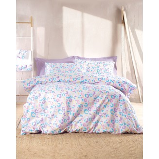 Πάπλωμα Σετ Υπέρδιπλο 220x240 Rythmos Symbol Candy Λευκό