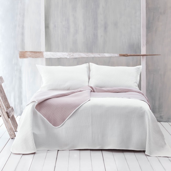 Κουβερλί Σετ Υπέρδιπλο 220x240 Rythmos Jazz 1 Εκρού-Πούδρα