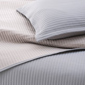 Κουβερλί Σετ Υπέρδιπλο 220x240 Rythmos Jazz 1 Γκρί-Μπέζ