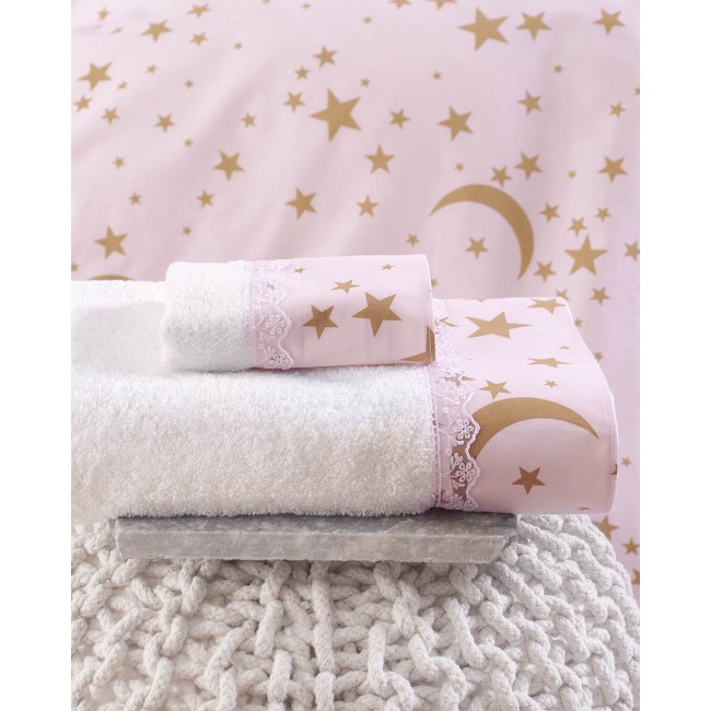 MOONLIGHT ΡΟΖ - ΣΕΤ ΣΕΝΤΟΝΙΑ DIVA ΥΠΕΡΔΙΠΛΟ (230X260) ΡΟΖ