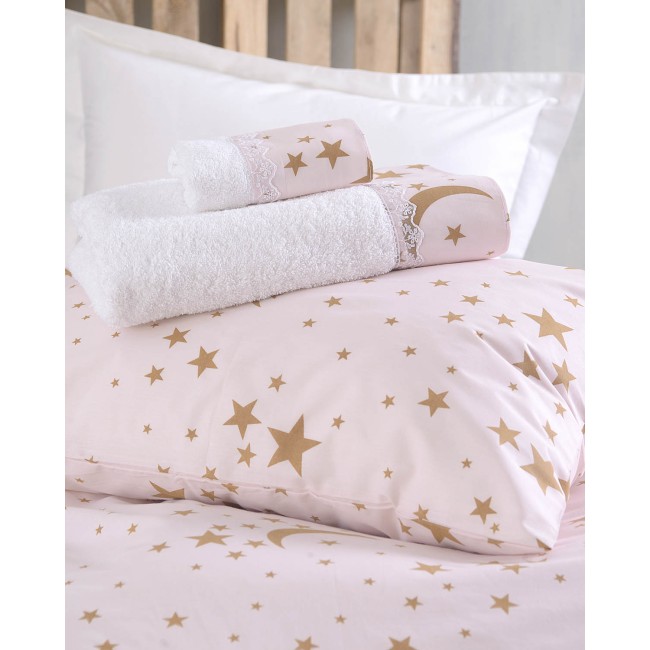 MOONLIGHT ΡΟΖ - ΣΕΤ ΣΕΝΤΟΝΙΑ DIVA ΥΠΕΡΔΙΠΛΟ (230X260) ΡΟΖ