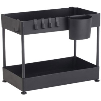 Βάση Κουζίνας 40x22x37εκ San Lorentzo SL8460 Μαύρο