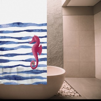 Κουρτίνα Μπάνιου Πλαστική Peva 180x200 San Lorentzo Sea Horse