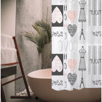 Κουρτίνα Μπάνιου Πλαστική Peva 180x180 San Lorentzo Shelf