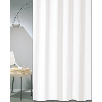 Κουρτίνα Μπάνιου 180x220 San Lorentzo Solid Λευκό