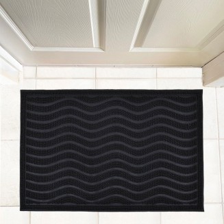 Πατάκι Εισόδου 40x60 San Lorentzo Black Waves