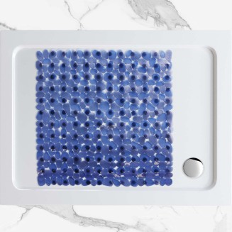 Αντιολισθητικό Μπάνιου 54x54 San Lorentzo Littlepebbles Μπλε
