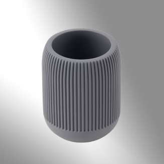 Ποτηροθήκη Μπάνιου 8x8x10 San Lorentzo SL7331 Γκρί
