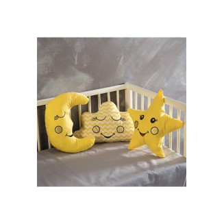 Μαξιλάρια Διακοσμητικά Σετ 3 Τεμαχίων SB Home Baby Deco Pillows Yellow