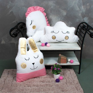 Μαξιλάρια Διακοσμητικά Σετ 3 Τεμαχίων SB Home Baby Deco Pillows Bunny