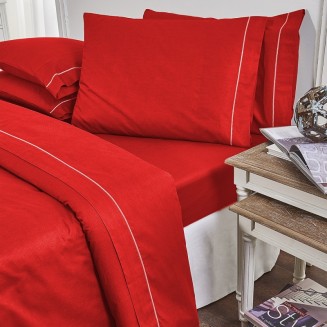 Παπλωματοθήκη Μονή 170x250 19V69 Arcobaleno  Bello Red