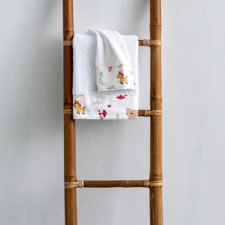 Πετσέτες Σετ 2 Τεμαχίων Με Φάσα SB Home SBaby Alfie Pink