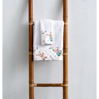 Πετσέτες Σετ 2 Τεμαχίων Με Φάσα SB Home SBaby Music Blue