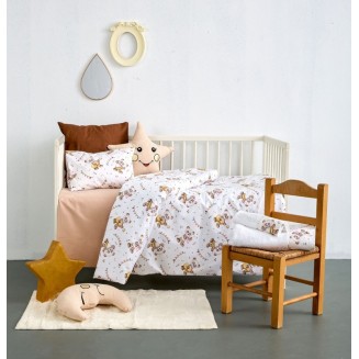 Σεντόνια Σετ Κούνιας 120x160 SB Home Sbaby Music Pink