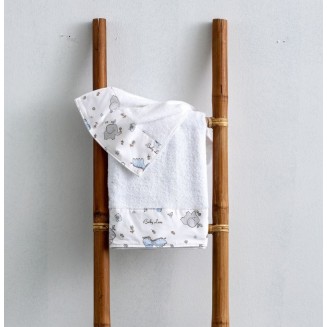 Πετσέτες Σετ 2 Τεμαχίων Με Φάσα SB Home SBaby Tommy Blue