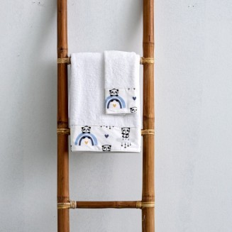 Σεντόνια Σετ Κούνιας 120x160 SB Home Sbaby Panda Blue