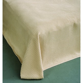 Κουβέρτα Πικέ Μονή Βάφλα 160x240 SB Home Summer Fashion Evan Beige