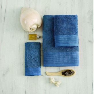 Πετσέτα Προσώπου Μονόχρωμη 50x90 SB Home Elegant Calvin Denim