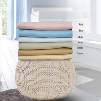 Σεντόνι Μεμονωμένο Λίκνου 75x110 SB Home Delos Baby Cream