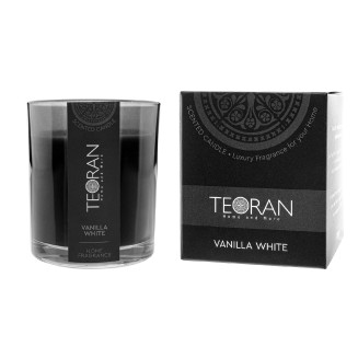Αρωματικο κερί Vanilla White στρόγγυλο 200 γρ - Κυκλικό 200gr Teoran Home