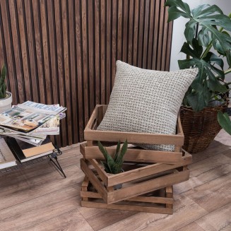 Μαξιλαροθήκη Brooklin 07 - 43x43cm με γέμιση Teoran Home