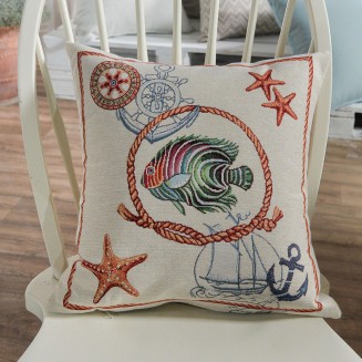 Μαξιλαροθήκη Διακοσμητική  Με Γέμιση 45x45 Teoran Home Cadiz