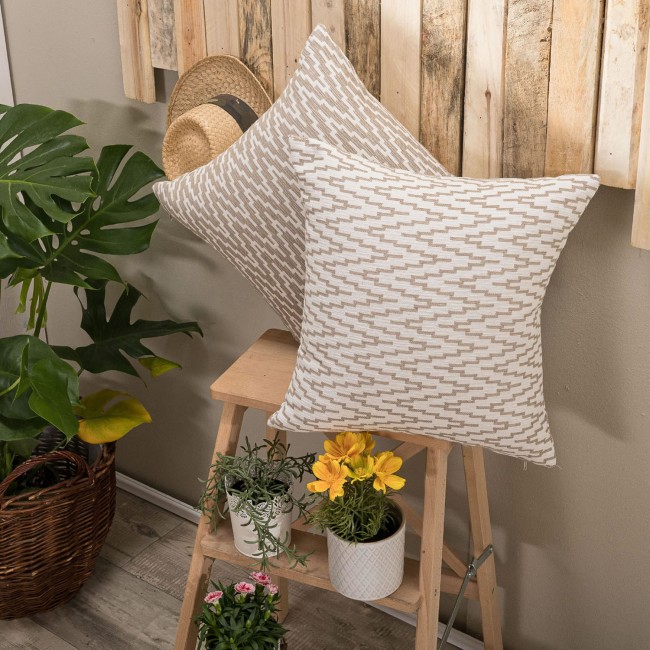 Μαξιλαροθήκη Giardino 02 - 65x65cm δαπέδου με γέμιση