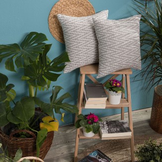 Μαξιλαροθήκη Διακοσμητική  Με Γέμιση 43x43 Teoran Home Giardino 04