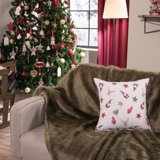 Χριστουγενιάτικη Μαξιλαροθήκη Hilden - 30x50cm με γέμιση Teoran Home